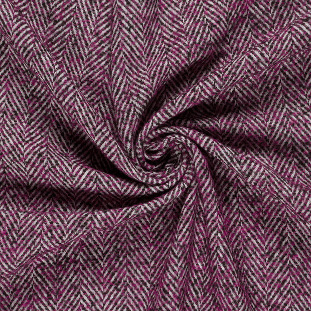 Jacquard fabrik Violett gebürstet 