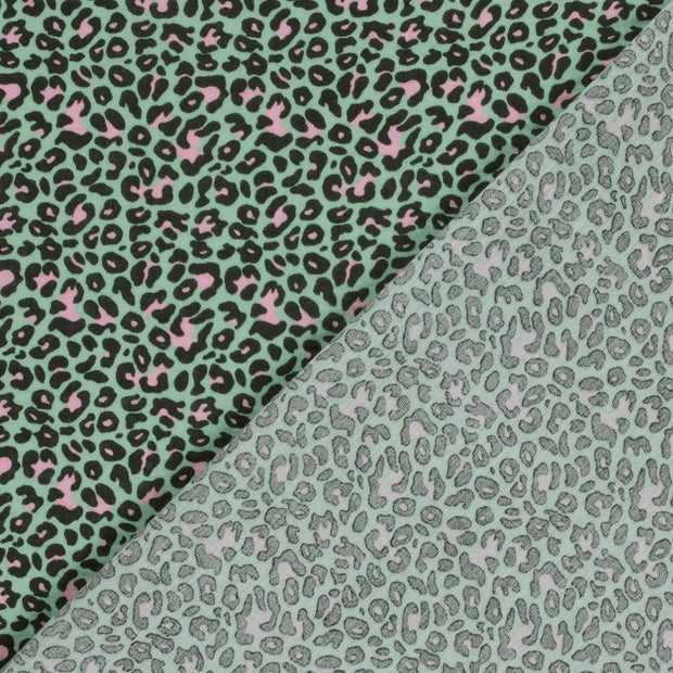 Muslin fabric Panther printed 