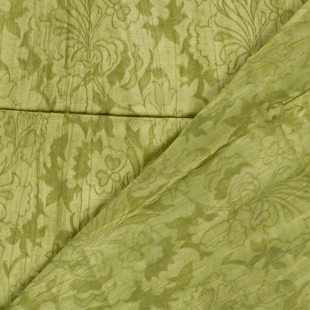  tissu Unicolore brodé 
