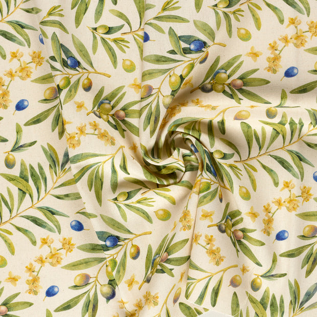 Panama tissu Beige imprimé numérique 