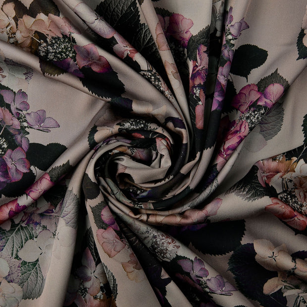 Viscose Satin fabrik Grau 