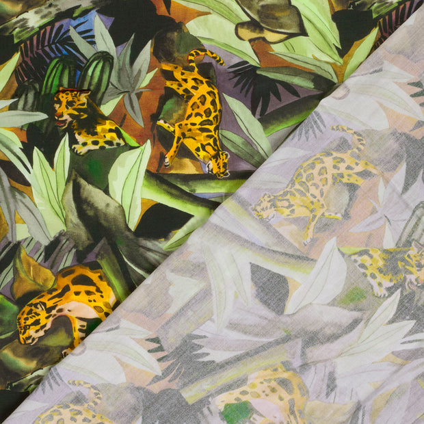 Viscose Poplin fabric Abstract printed 