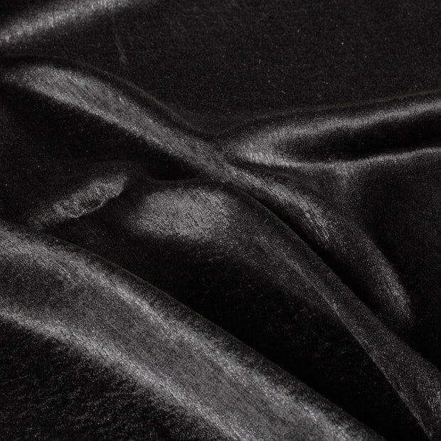Satin tissu Unicolore Noir