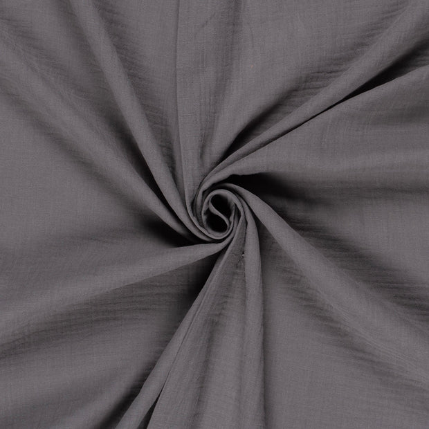 Double gaze très large tissu Gris taupe 
