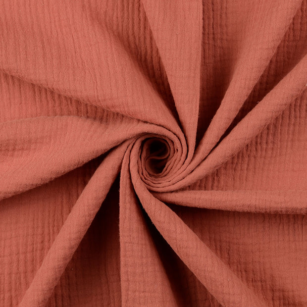 Muslin fabric salmon 