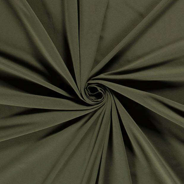 Jersey fabric Khaki Green 
