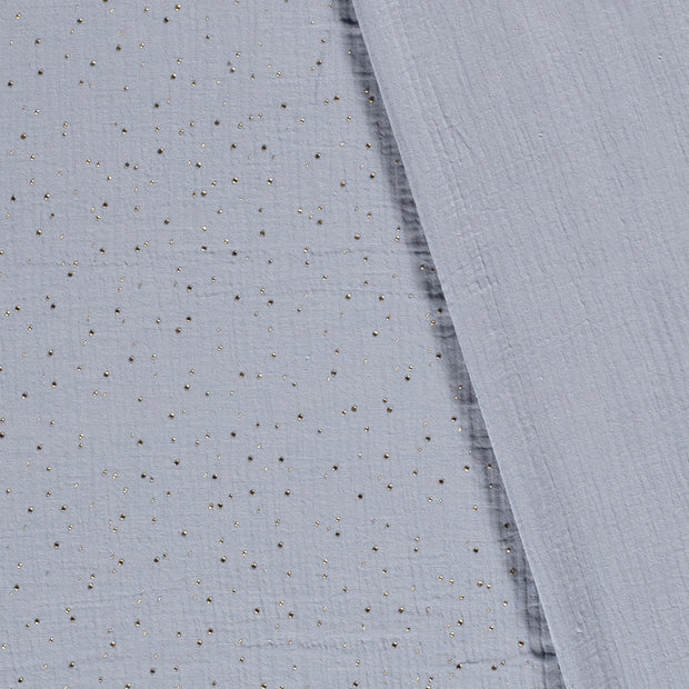 Double gaze tissu pois dew drops 