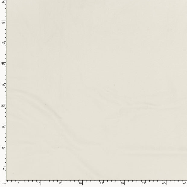 Velours tissu Unicolore Blanc cassé
