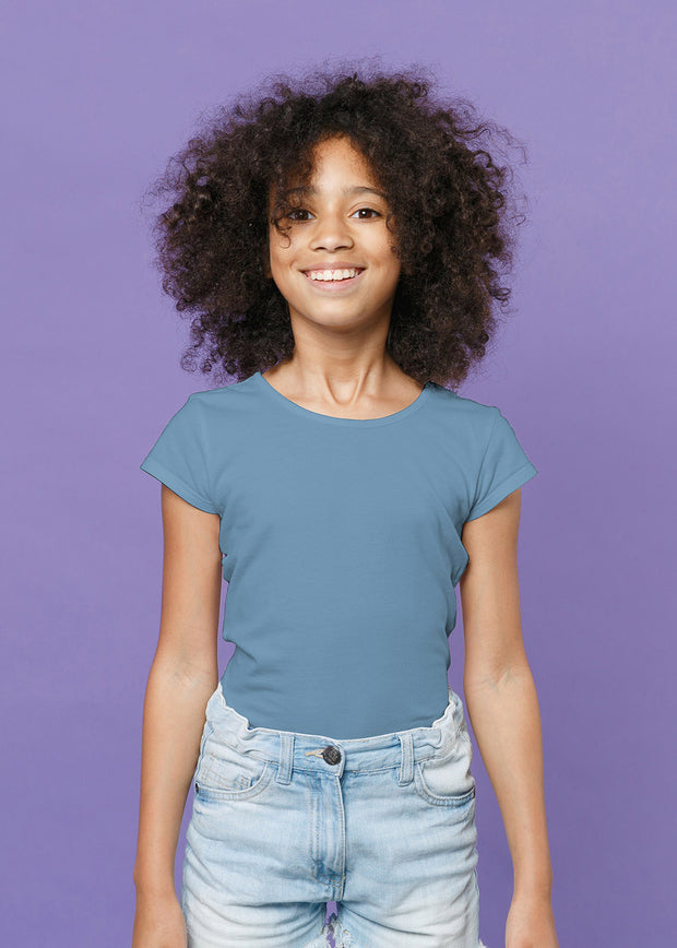 Jersey de Coton GOTS tissu Unicolore Indigo
