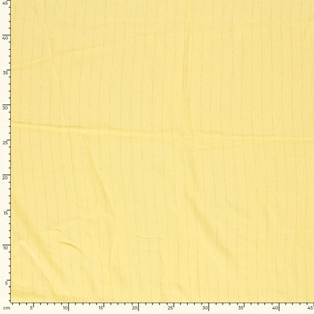 Crêpe tissu Unicolore Jaune