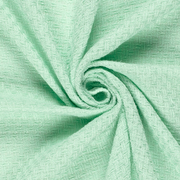 Jacquard tissu Unicolore Menthe foncée