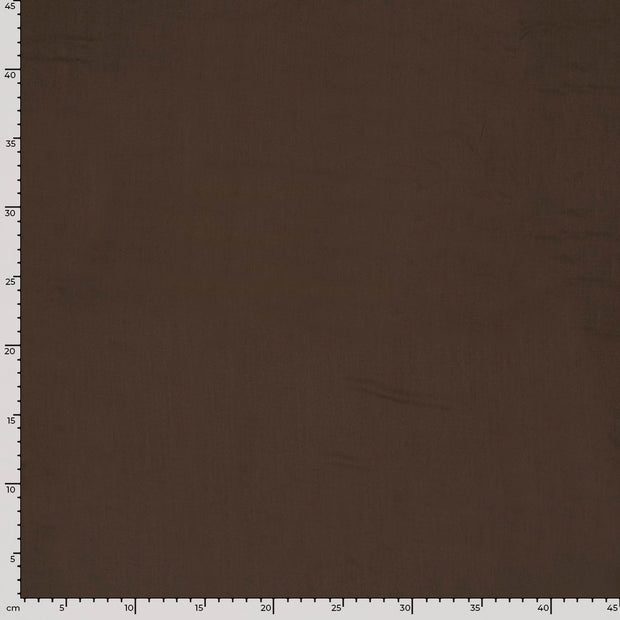 Viscose Poplin fabric Unicolour Brown