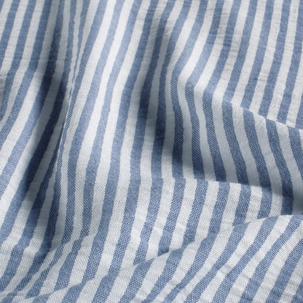 Geweben Polyester fabrik Streifen Jeansblau Melange