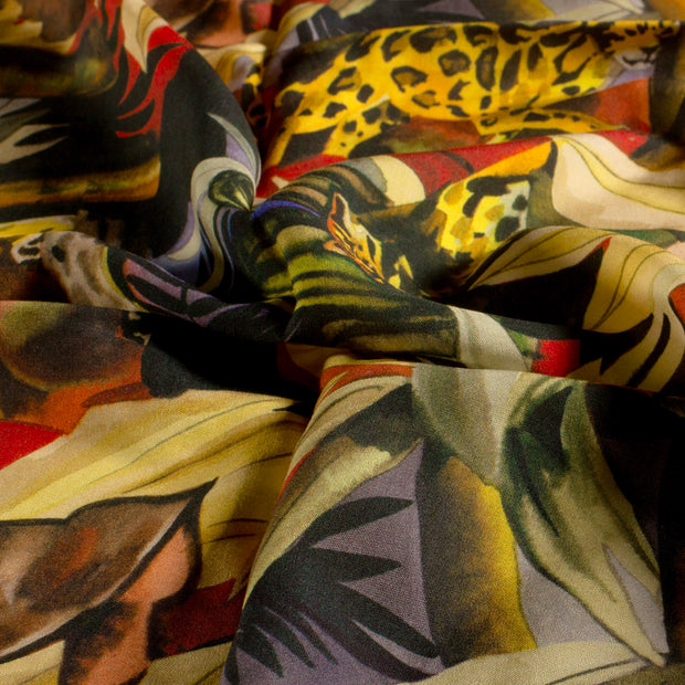 Viscose Poplin fabric Abstract Oker