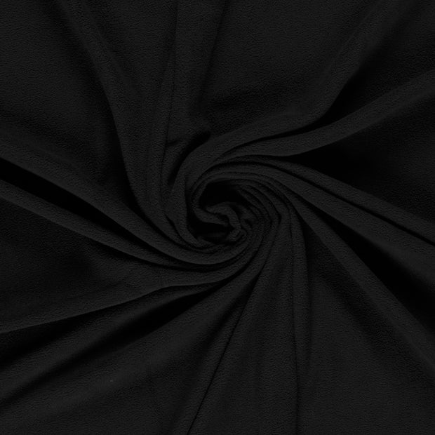 Fleece fabrik Schwarz 