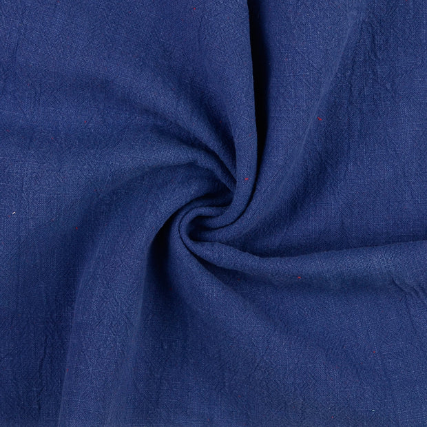 Lin tissu Bleu Marine 