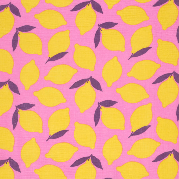 Muslin fabric Pink matte 