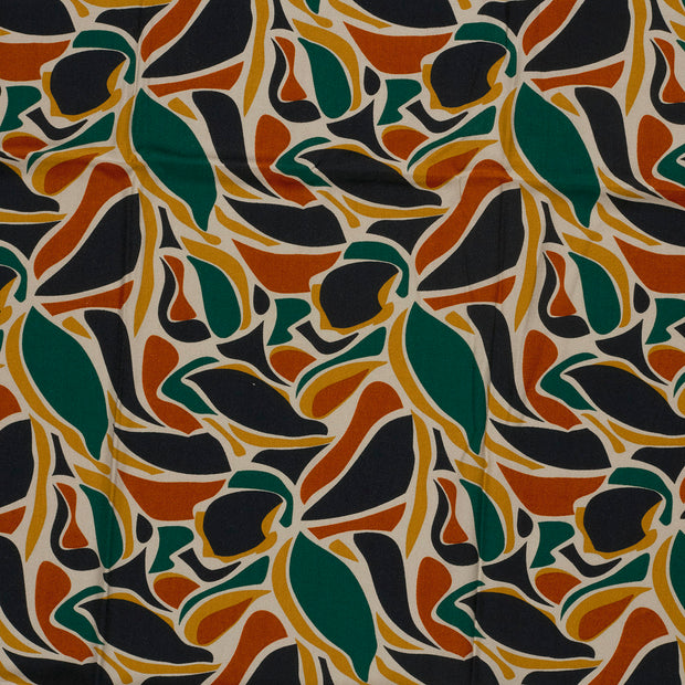 Satin fabric Navy matte 