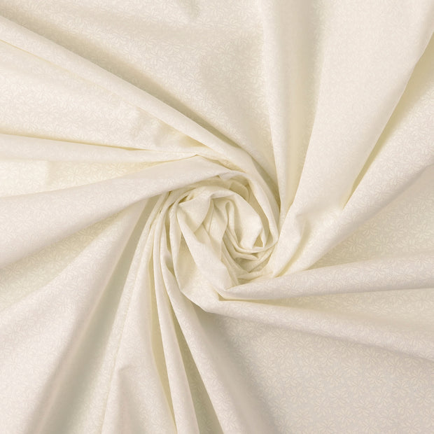 Popeline de Coton tissu Blanc 