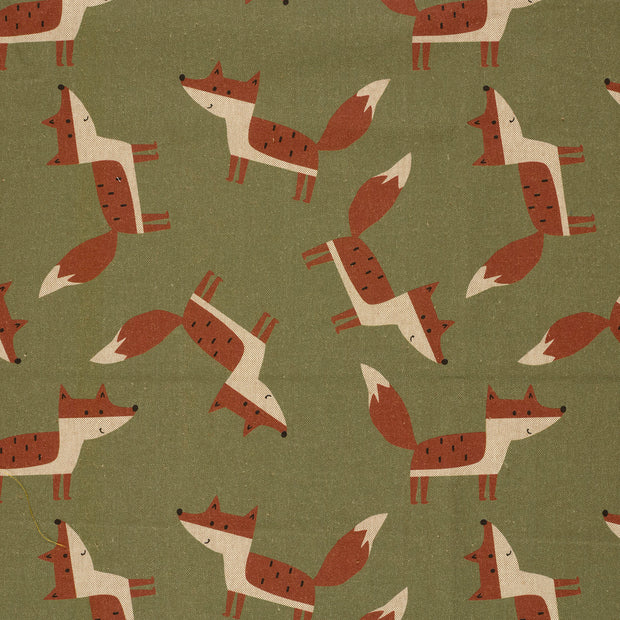 Linen Look fabric Dark Green matte 