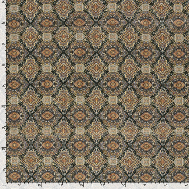 Popeline de Coton tissu Abstrait Gris