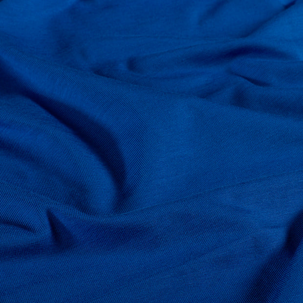 Jersey de Bambou tissu Unicolore Cobalt