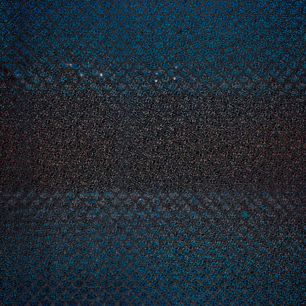 Lamé fabric Black foiled 