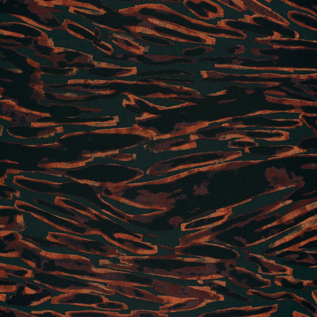 Viscose Satin fabric Steel Blue shiny 