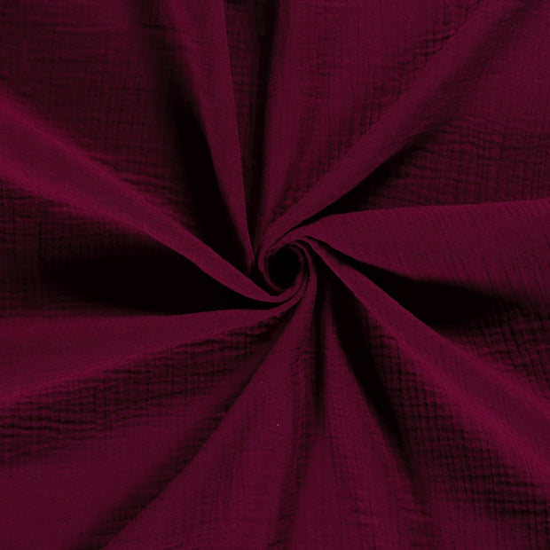 Triple Gaze tissu Bordeaux 
