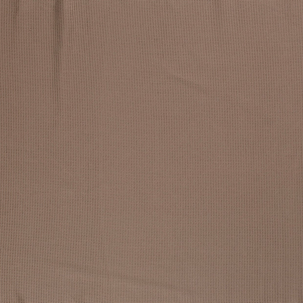 Gauffré Jersey tissu Marron taupe mat 