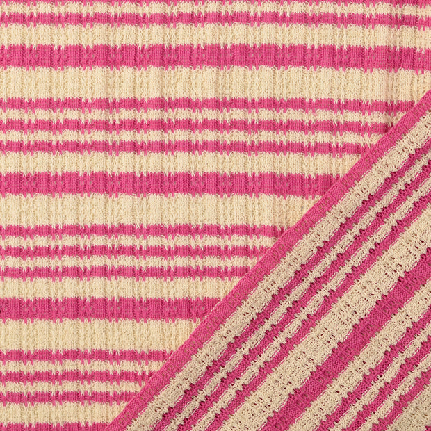 Heavy Knit fabrik Rosa 