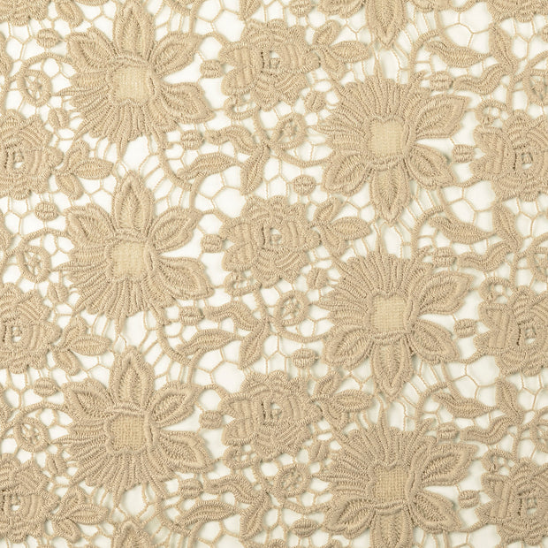 Spitze fabrik Blumen Beige