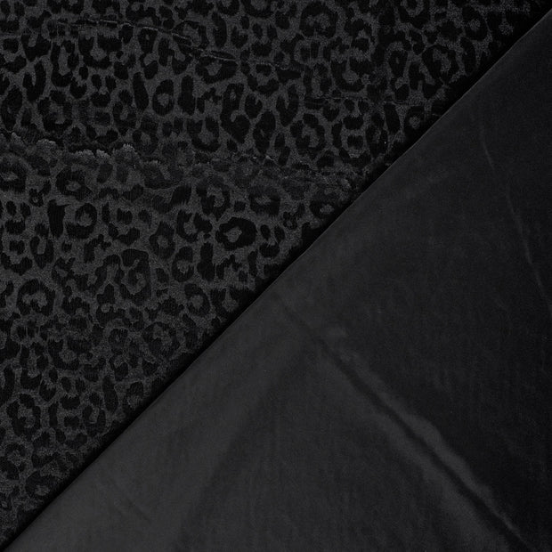 Velvet fabric Unicolour foiled 