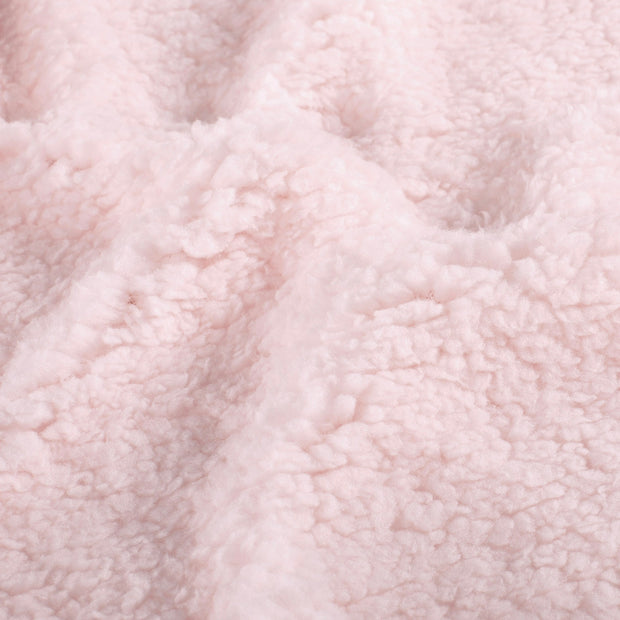 Fausse Fourrure tissu Unicolore Rose clair