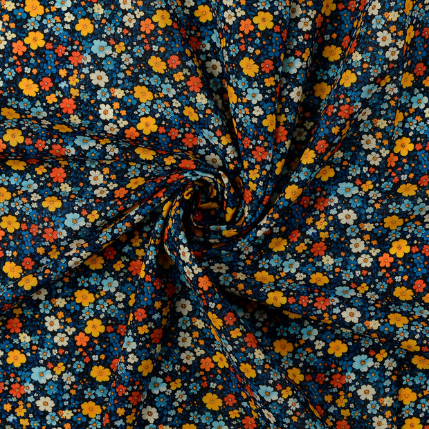 Voile fabric multicolor 