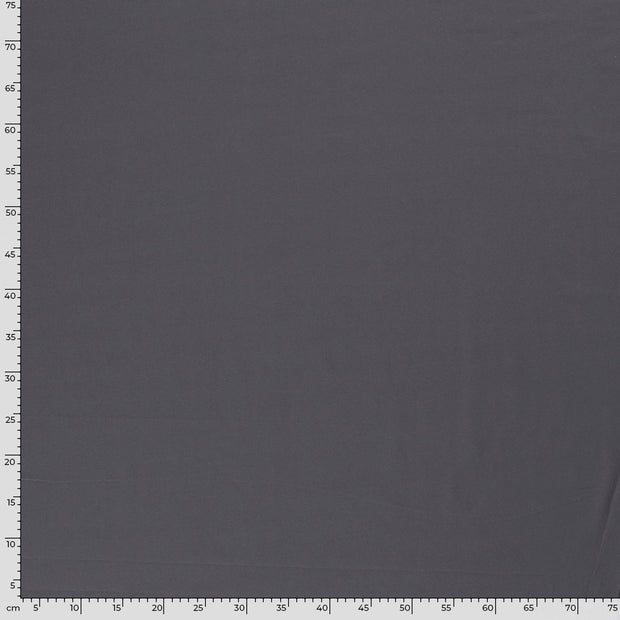 Jersey tissu Unicolore Gris foncé