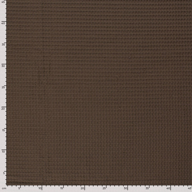 Kimono tissu Unicolore Marron