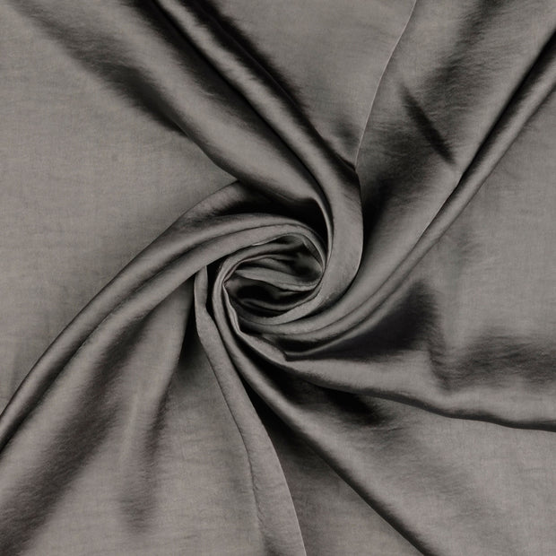 satin tissu gris 