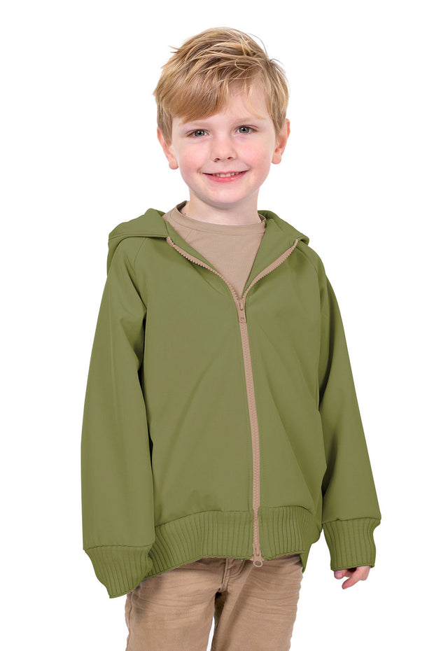 Softshell fabric Unicolour Khaki Green