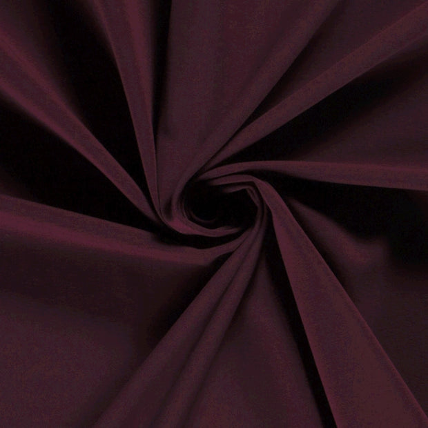 Jersey fabric Unicolour Wine red