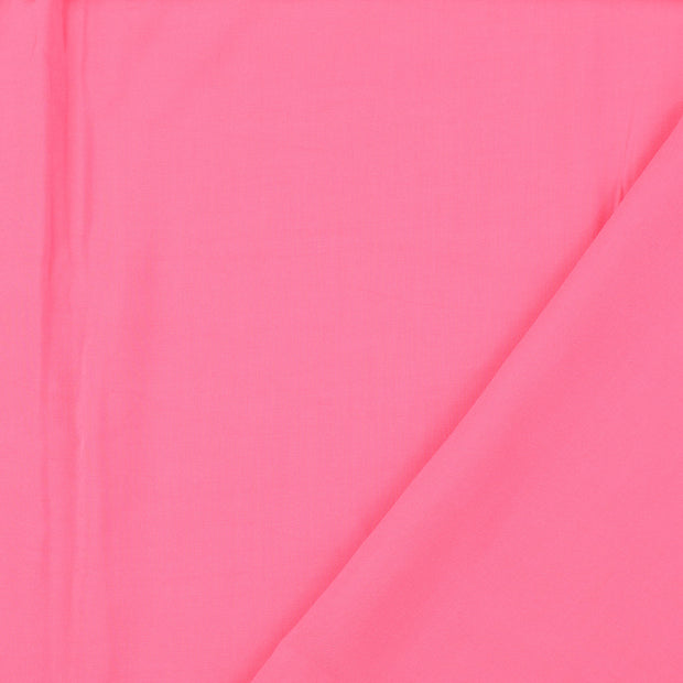 Popeline de Viscose tissu Rose 