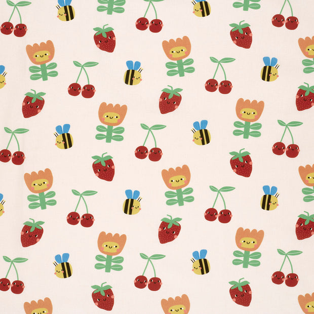 Cotton Poplin fabric Off White matte 
