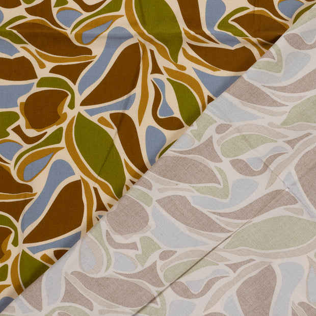 Satin tissu Abstrait imprimé 