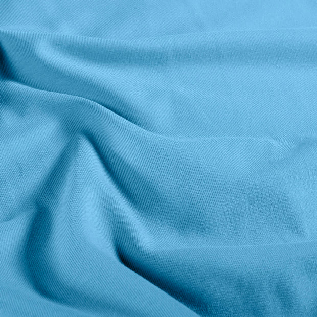 Jersey fabrik Uni Babyblau