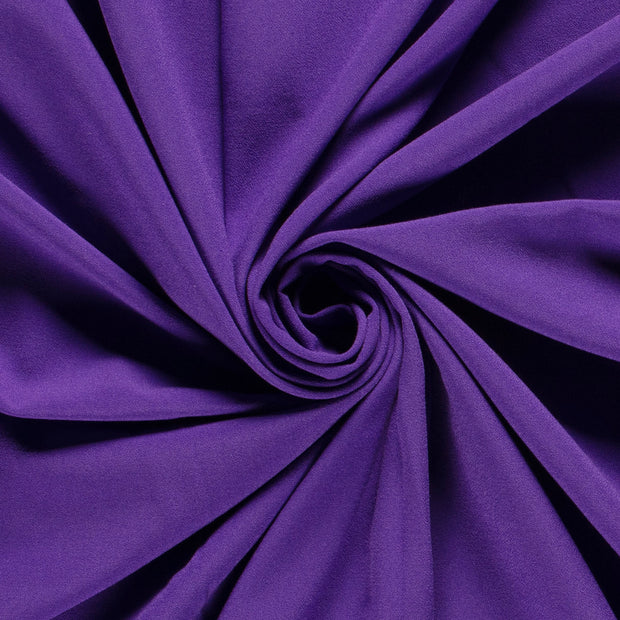 Moss Crêpe fabric Unicolour Purple