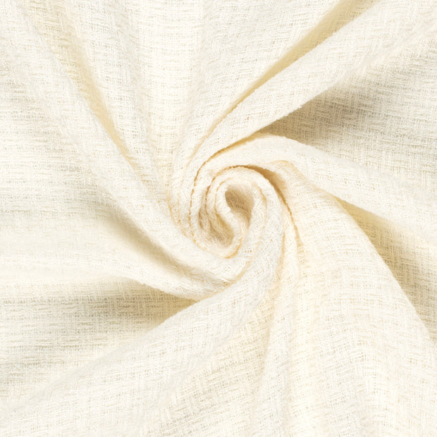 Jacquard tissu Unicolore Blanc cassé
