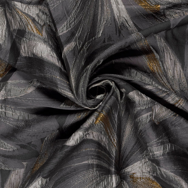 Jacquard fabric Black Lurex 