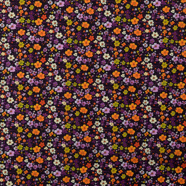 Voile fabrik Blumen Mehrfarbig