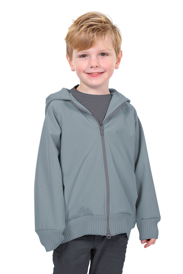 Softshell fabrik Uni Hellblau