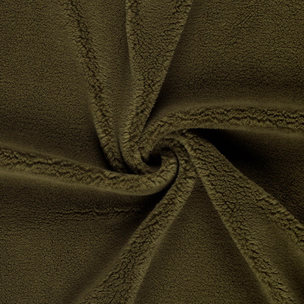Fleece fabric Taupe Grey 